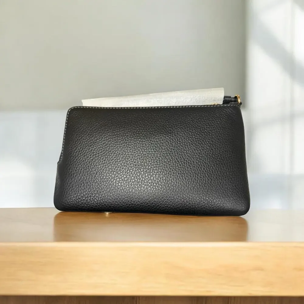 NWT Coach CAL87 Straw Hadley Turnlock Tote & CAP25 Straw Double Zip Wristlet - Picture 8 of 13